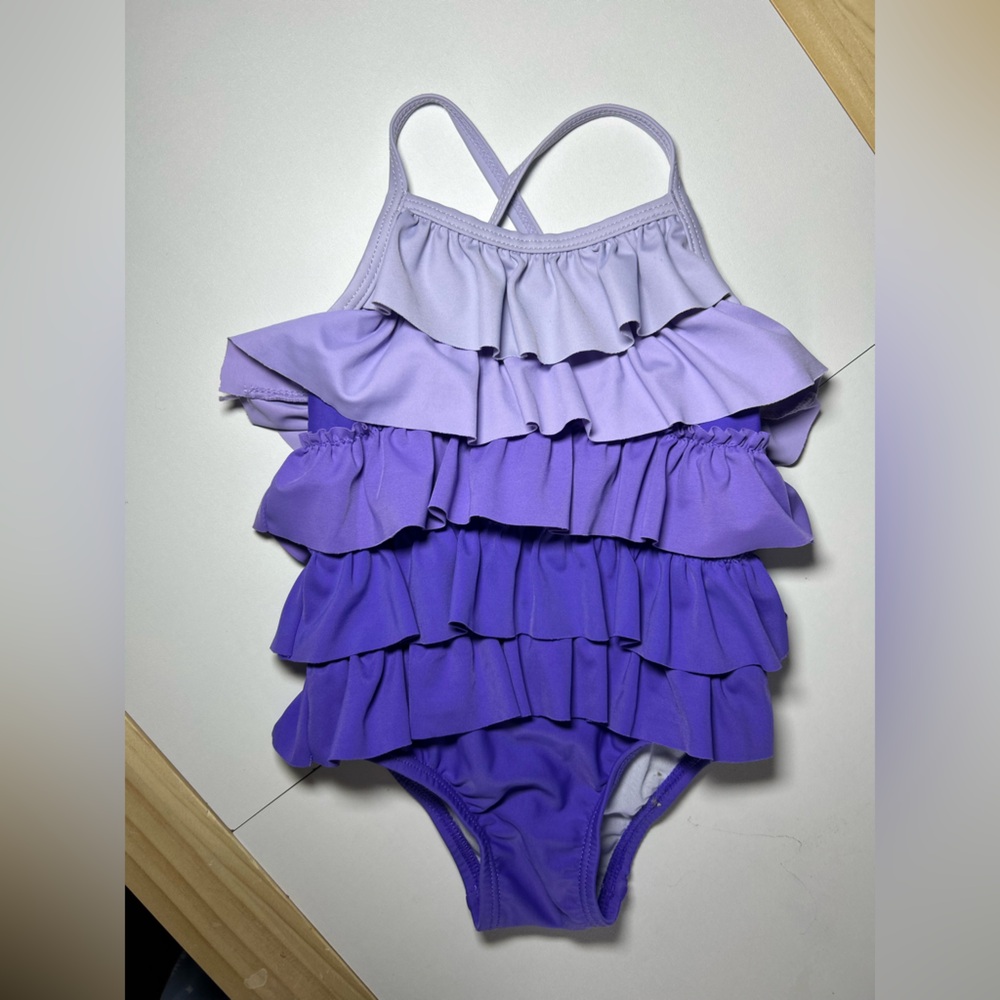 Joe Fresh Purple Layered Kids Bodysuit